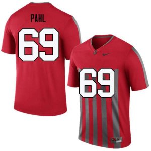 Men's Ohio State Buckeyes #69 Brandon Pahl Throwback Nike NCAA College Football Jersey Limited QNW7344PK